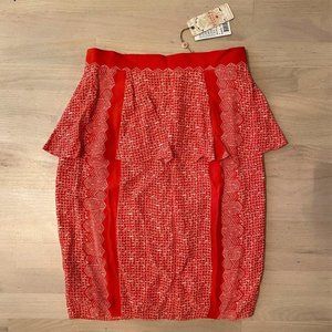 Anthropologie Plenty by Tracy Reese peplum skirt 6